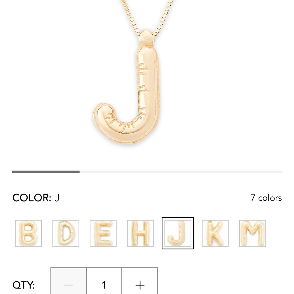 “J” initial necklace